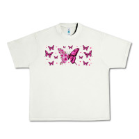 Pistachio floral breast cancer butterfly Urban Heavy Tee - Jasminsmagicworld