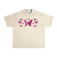 Sandshell floral breast cancer butterfly Urban Heavy Tee - Jasminsmagicworld