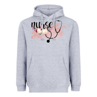 Heather Grey Nurse Floral Heavyweight Hoodie - Bettercallsaul