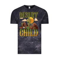 Cloud Black desert child cactus Vintage Tee - NancyCooperArtShop
