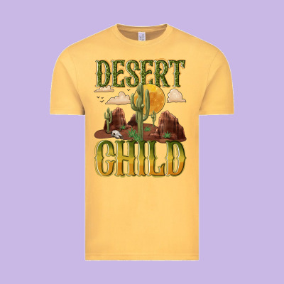 Desert Child Cactus Vintage Tee Designed By Nancycooperartshop
