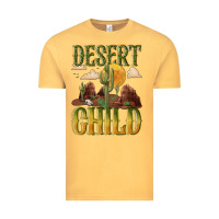Vintage Mustard desert child cactus Vintage Tee - NancyCooperArtShop