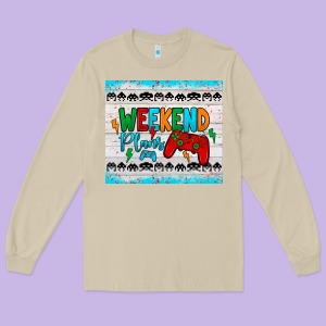 Weekend Plans Long Sleeve Tee Designed By Jahusdesignshop