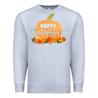 Heather Grey Happy Thanksgiving Premium Sweatshirt - Bettercallsaul