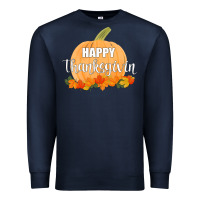 Navy Happy Thanksgiving Premium Sweatshirt - Bettercallsaul