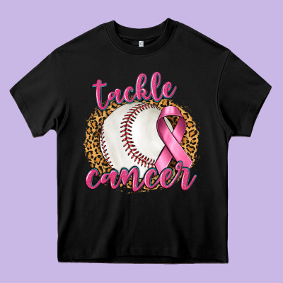 Tackle Cancer Baseball Heavy Core Tee Designed By Texasbilliewilder