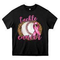 Black Tackle Cancer Baseball Heavy Core Tee - texasbilliewilder