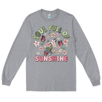 Heather Grey soul full of sunshine Long Sleeve Tee - MaliasSmallBusiness