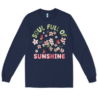 Navy soul full of sunshine Long Sleeve Tee - MaliasSmallBusiness