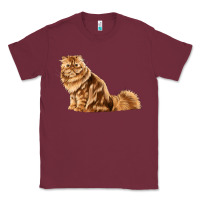 Burgundy Persian Cat Classic Tee - LillyAllenDesigns