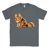 Charcoal Heather Persian Cat Classic Tee - LillyAllenDesigns
