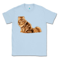 Dusty Blue Persian Cat Classic Tee - LillyAllenDesigns