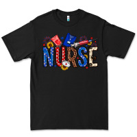 Black American Nurse Premium Tee - Neo Western