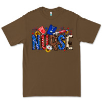 Cacao American Nurse Premium Tee - Neo Western