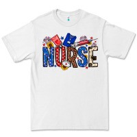 White American Nurse Premium Tee - Neo Western
