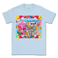 Dusty Blue summer vibes with sweet tea Classic Tee - CowhideDigitalArt