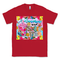 Red summer vibes with sweet tea Classic Tee - CowhideDigitalArt