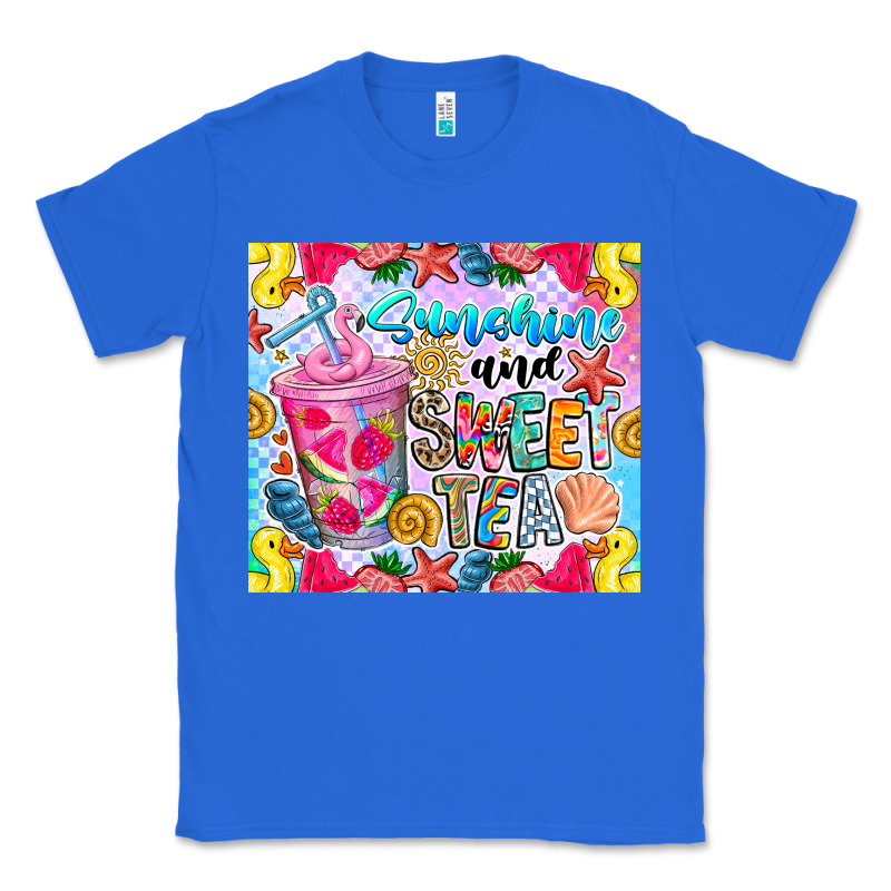 Summer Vibes With Sweet Tea Classic Tee by CowhideDigitalArt | Teevron