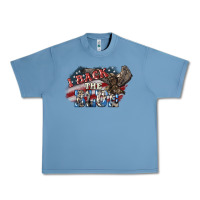 Pebble Blue i back the blue eagle Urban Heavy Tee - NancyCooperArtShop