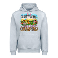 Heather Grey Happy Easter camping Urban Hoodie - OliviaCreatesArt