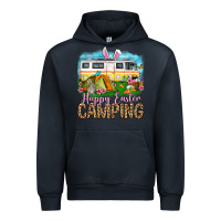 Navy Happy Easter camping Urban Hoodie - OliviaCreatesArt