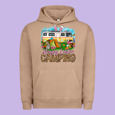 Happy Easter Camping Urban Hoodie Designed By Oliviacreatesart