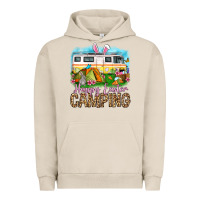 Pigment French Oak Happy Easter camping Urban Hoodie - OliviaCreatesArt
