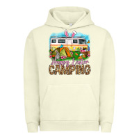 Pigment Pistachio Happy Easter camping Urban Hoodie - OliviaCreatesArt