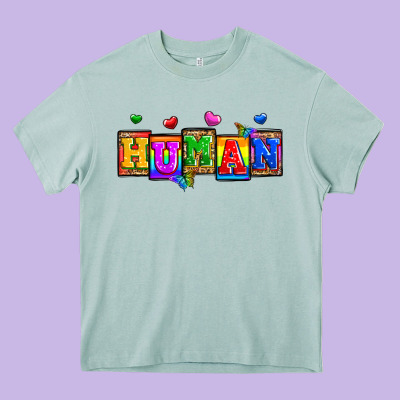 Pride Human Heavy Core Tee Designed By Zillion Design Studio