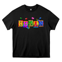 Black pride human Heavy Core Tee - Zillion Design Studio