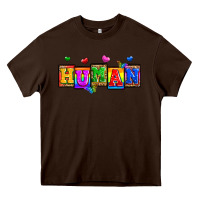Chocolate Brown pride human Heavy Core Tee - Zillion Design Studio
