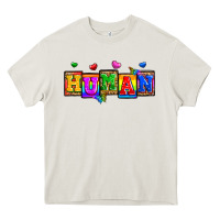 Cream pride human Heavy Core Tee - Zillion Design Studio