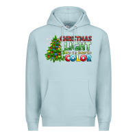 Blue Mist Christmas light are my favorite color Premium Hoodie - NancyCooperArtShop