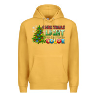 Mustard Christmas light are my favorite color Premium Hoodie - NancyCooperArtShop