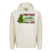 Oatmeal Heather Christmas light are my favorite color Premium Hoodie - NancyCooperArtShop