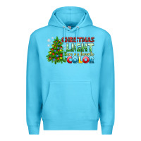 Ocean Blue Christmas light are my favorite color Premium Hoodie - NancyCooperArtShop