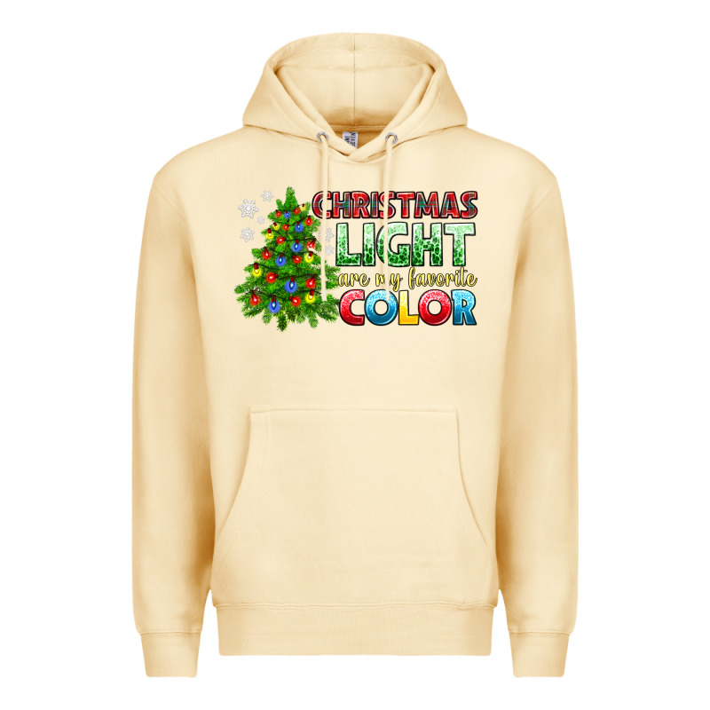 Christmas Light Are My Favorite Color Premium Hoodie by NancyCooperArtShop | Teevron
