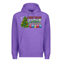 Purple Christmas light are my favorite color Premium Hoodie - NancyCooperArtShop