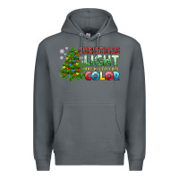 Rock Christmas light are my favorite color Premium Hoodie - NancyCooperArtShop