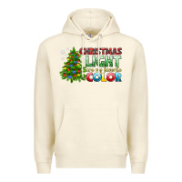 Sandshell Christmas light are my favorite color Premium Hoodie - NancyCooperArtShop