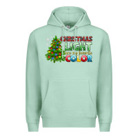 Seafoam Christmas light are my favorite color Premium Hoodie - NancyCooperArtShop