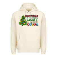 Tofu Christmas light are my favorite color Premium Hoodie - NancyCooperArtShop