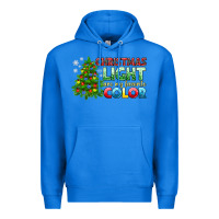 True Royal Christmas light are my favorite color Premium Hoodie - NancyCooperArtShop