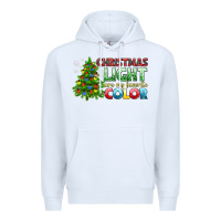 White Christmas light are my favorite color Premium Hoodie - NancyCooperArtShop
