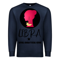 Navy Libra Zodiac Sign Horoscope Birth Gift Girl Premium Sweatshirt - Bettercallsaul