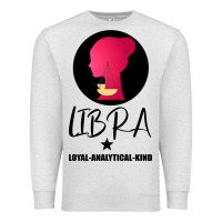 Oatmeal Heather Libra Zodiac Sign Horoscope Birth Gift Girl Premium Sweatshirt - Bettercallsaul