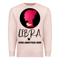 Pale Pink Libra Zodiac Sign Horoscope Birth Gift Girl Premium Sweatshirt - Bettercallsaul