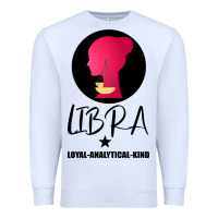 White Libra Zodiac Sign Horoscope Birth Gift Girl Premium Sweatshirt - Bettercallsaul