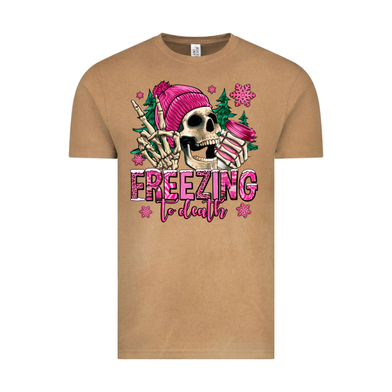 Freezing To Death Winter Skull Vintage Tee by Jasminsmagicworld | Teevron