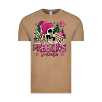 Vintage Coffee freezing to death winter skull Vintage Tee - Jasminsmagicworld